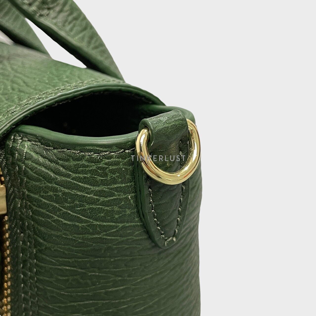 3.1 Phillip Lim Pashli Mini Calfskin Textured Jade Satchel