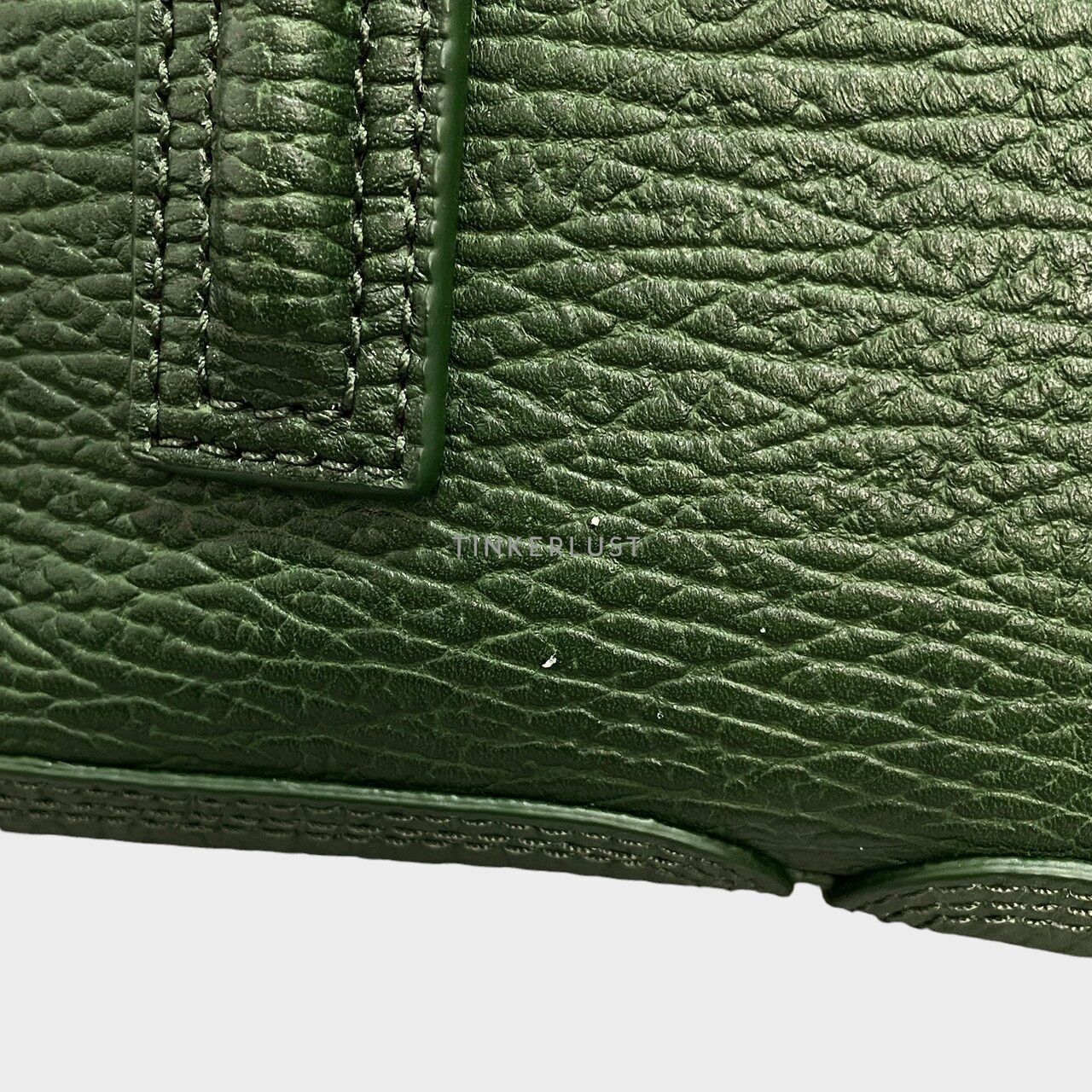 3.1 Phillip Lim Pashli Mini Calfskin Textured Jade Satchel