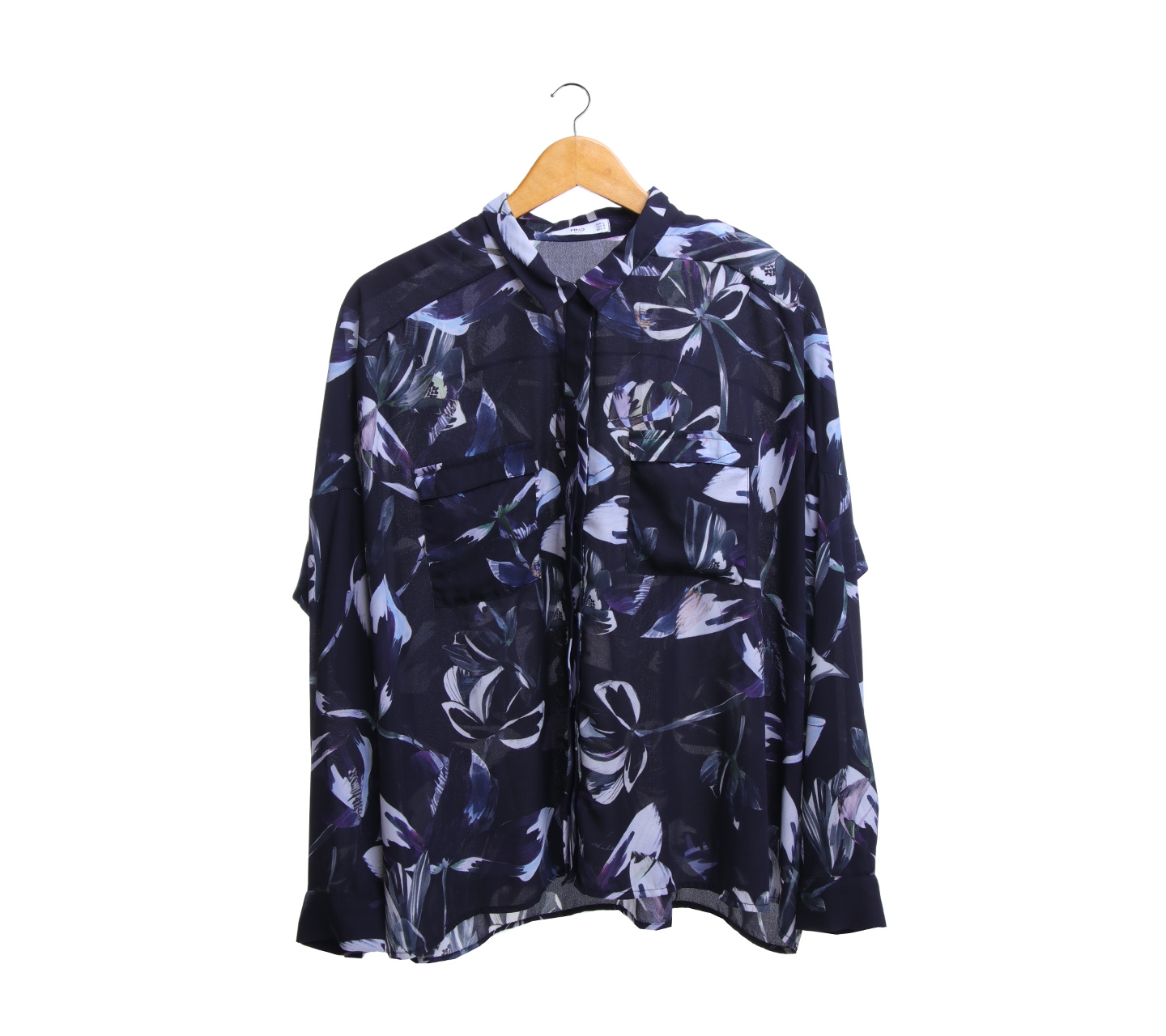 Mango Black Patterned Shirt