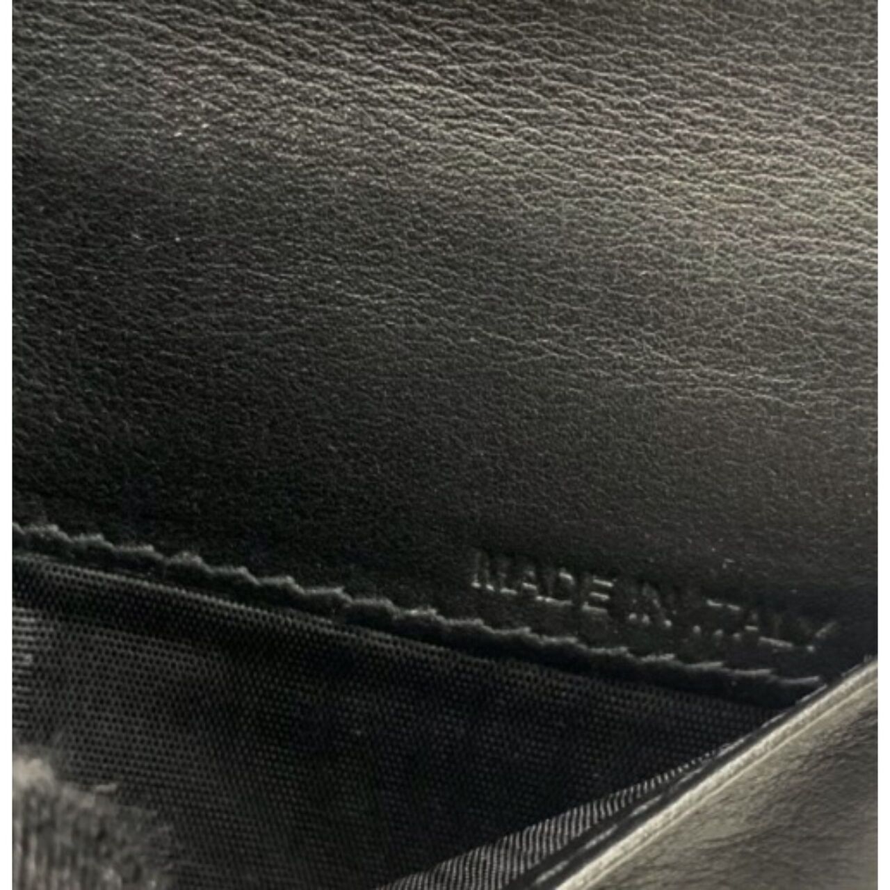 Valentino Black Leather Passport Holder