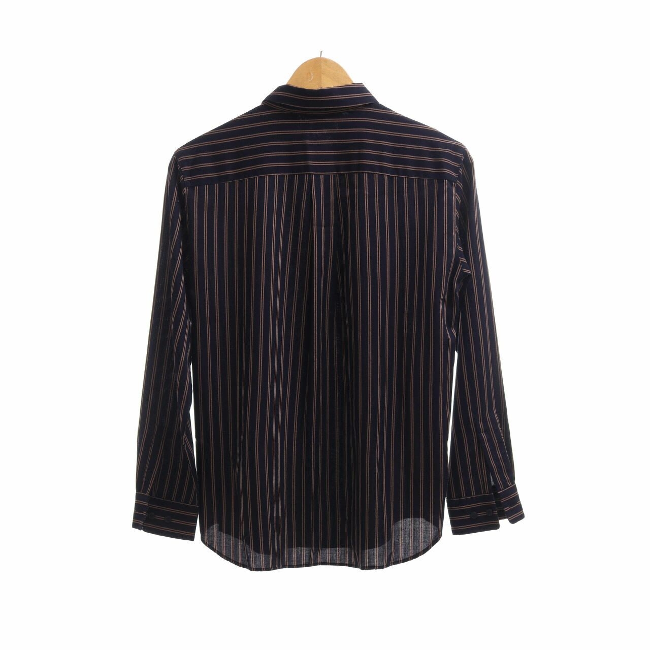 UNIQLO Black & Brown Striped Shirt