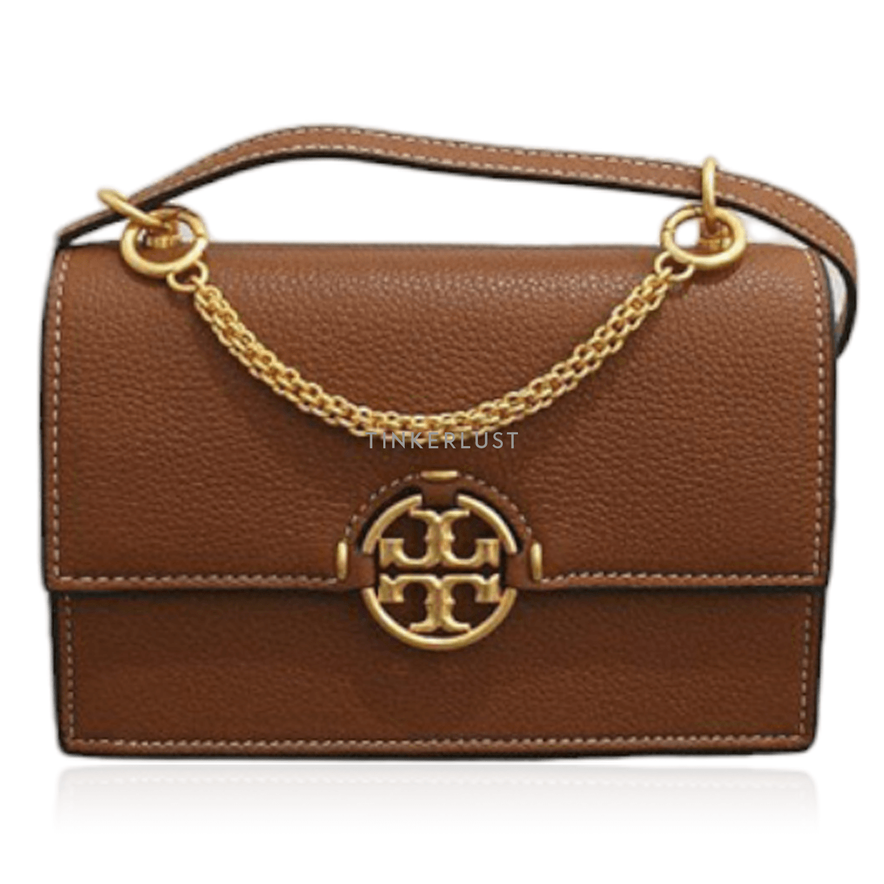 Tory Burch Miller Mini Flap in Light Umber Shoulder Bag