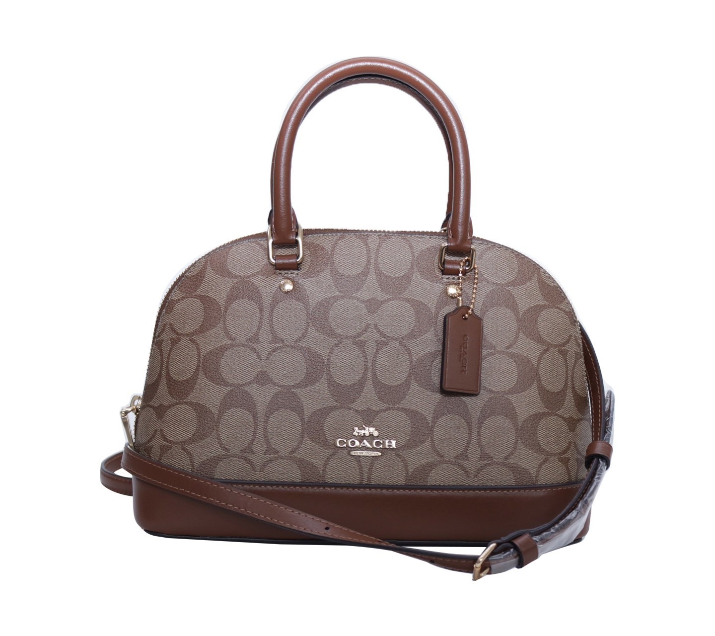 Coach Brown Signature Mini Sierra Satchel