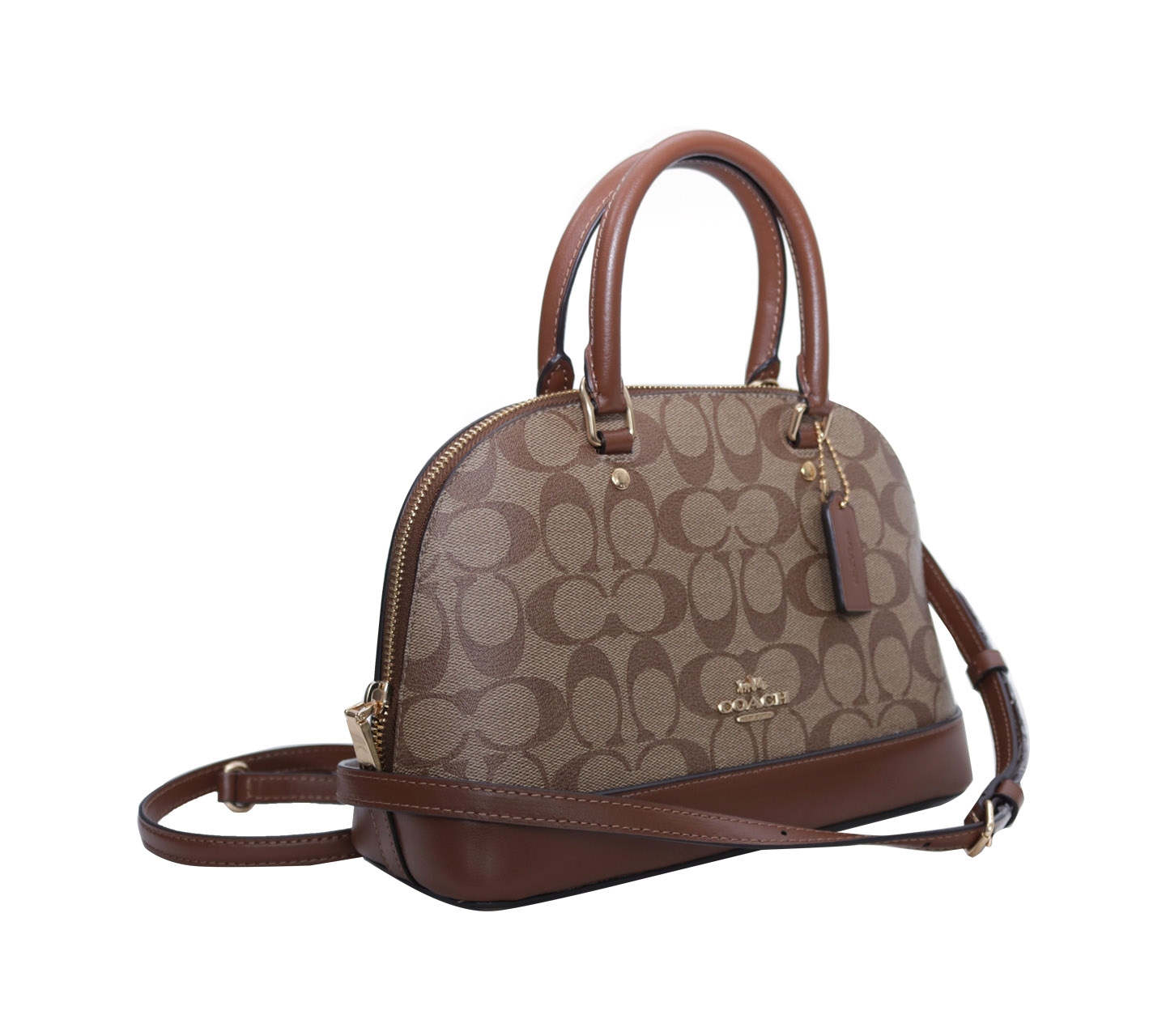 Coach Brown Signature Mini Sierra Satchel