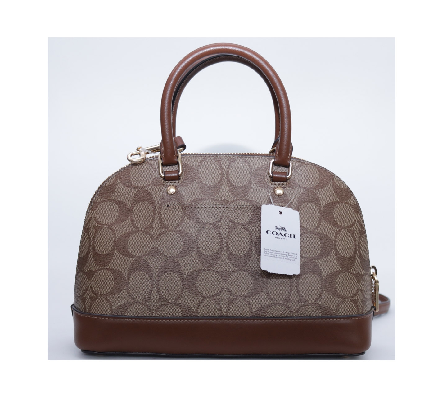 Coach Brown Signature Mini Sierra Satchel