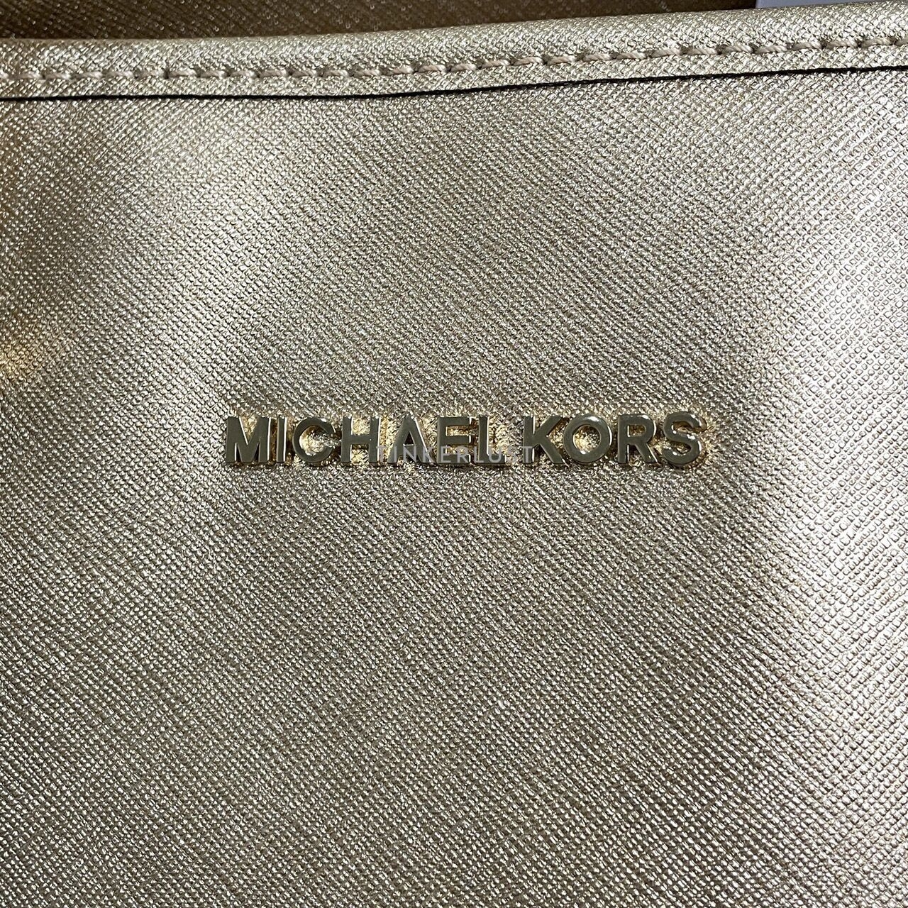 Michael Kors Jet Set Travel Gold GHW Tote Bag