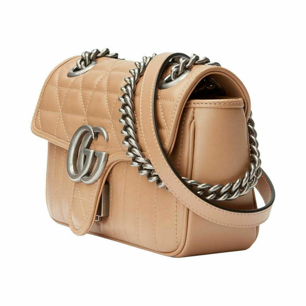 GG Marmont Mini Shoulder Bag Rose Beige