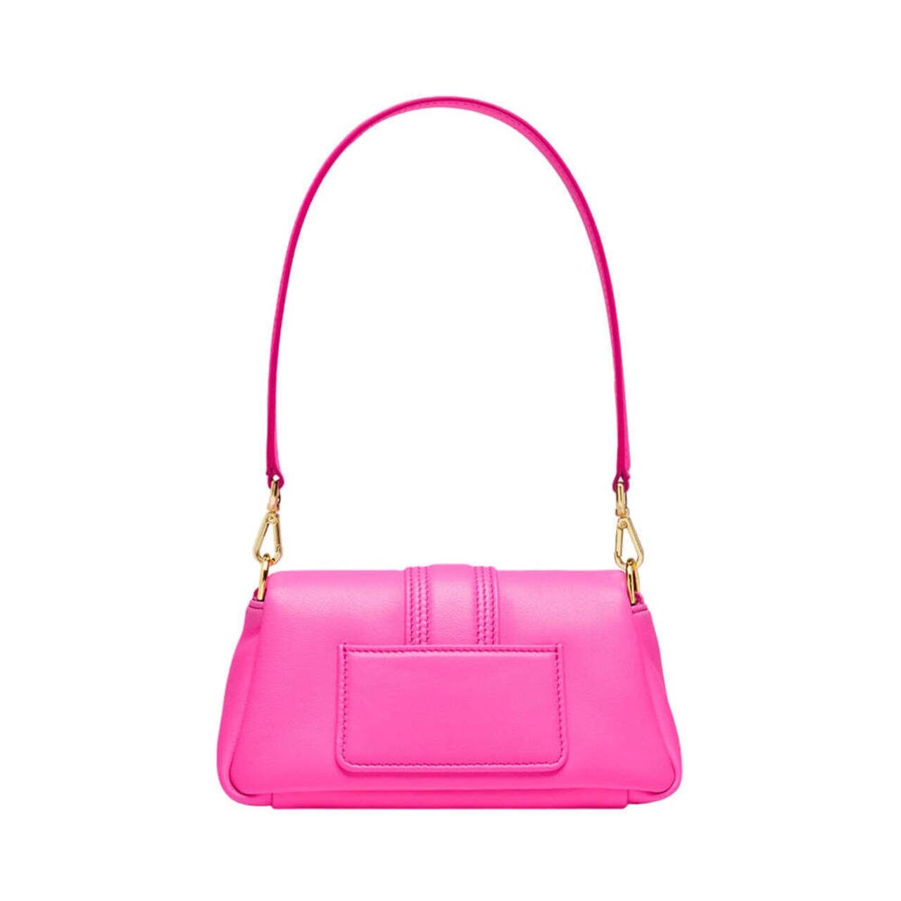 Jacquemus Le Bambimou Mini Puffed Flap Bag Neon Pink