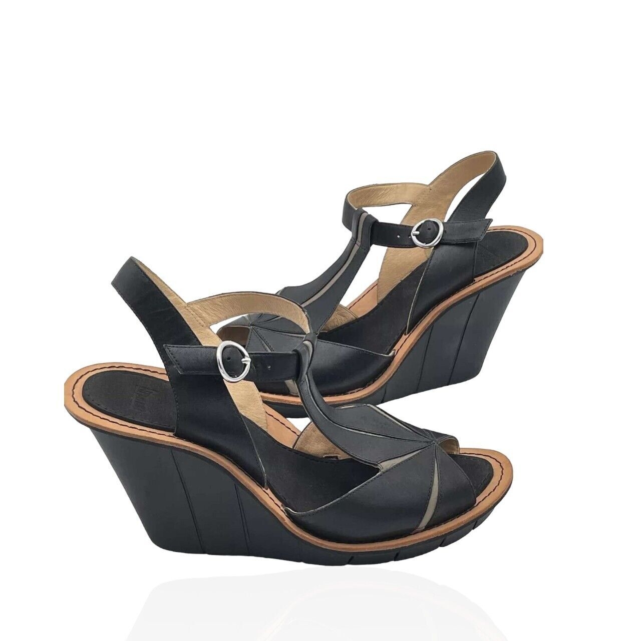 Camper Black Wedges Flippa