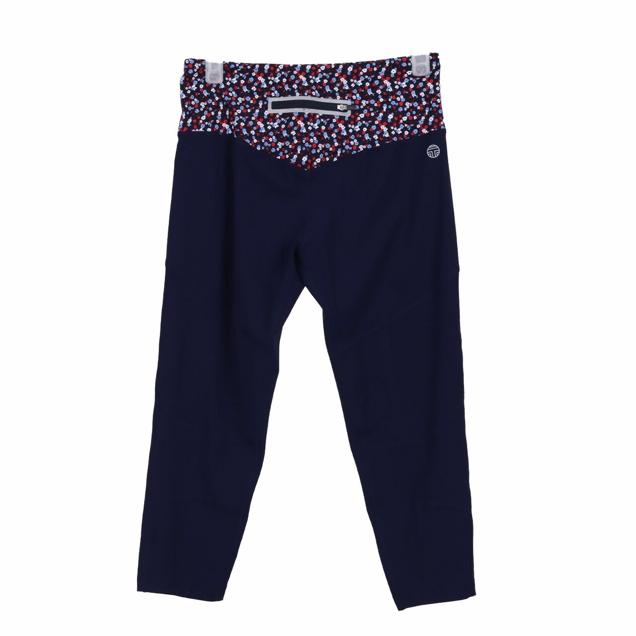 Tory Burch Navy Floral Legging Sport Pants