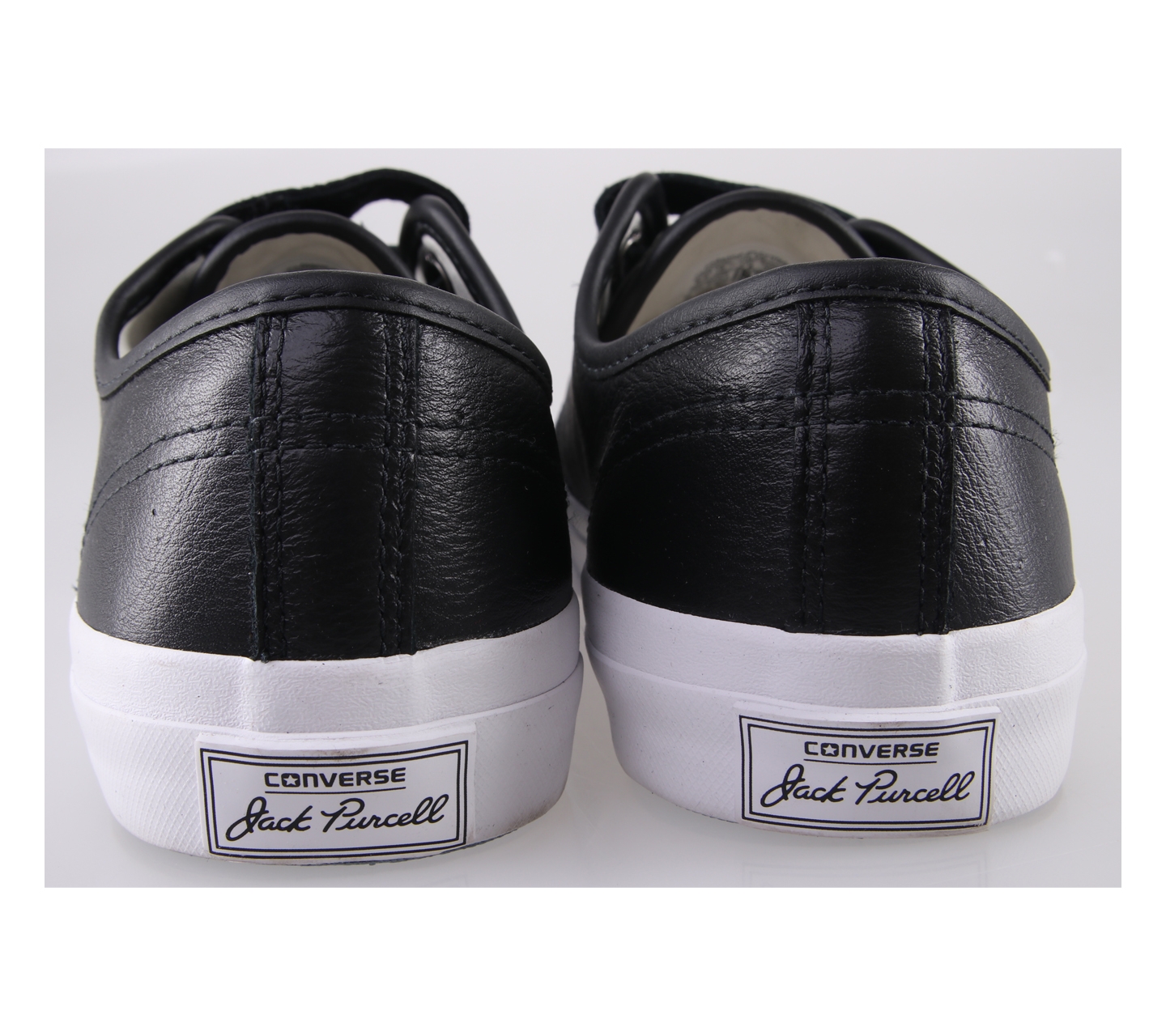 Converse Black And White Jack Purcell 3V Strap Sneakers