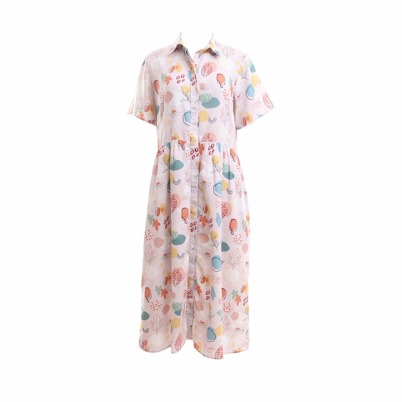 Cotton Ink Multi Pattern Midi Dress