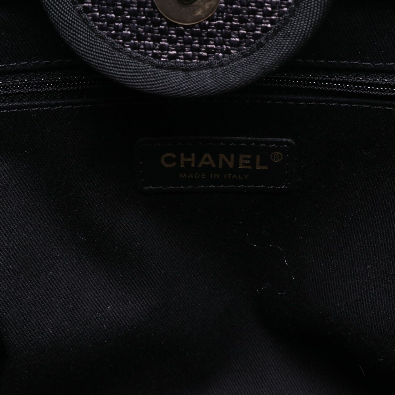 Chanel Deauville Black Canvas Tote Bag #26