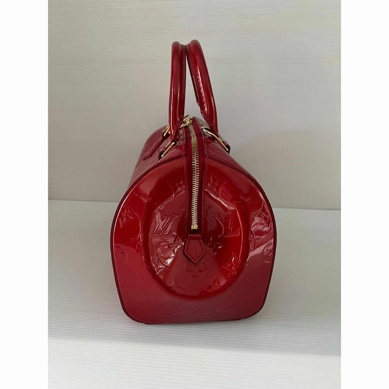 Louis Vuitton Montana Vernis PM Red Hand Bag