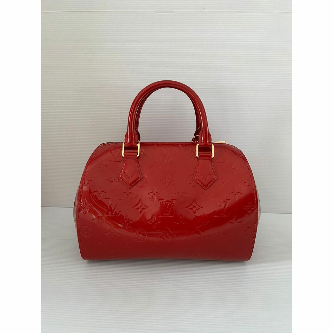 Louis Vuitton Montana Vernis PM Red Hand Bag