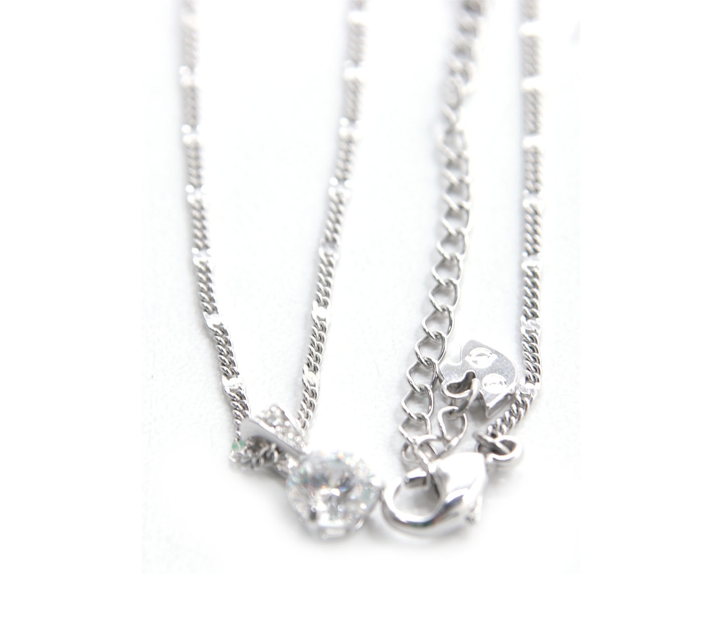 Swarovski Silver Pendant Bail Cry/Rhs Necklace Jewellery