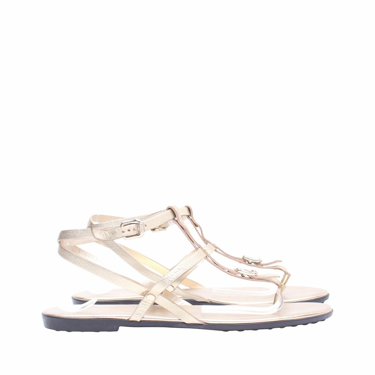 Tod's Gold Sandals