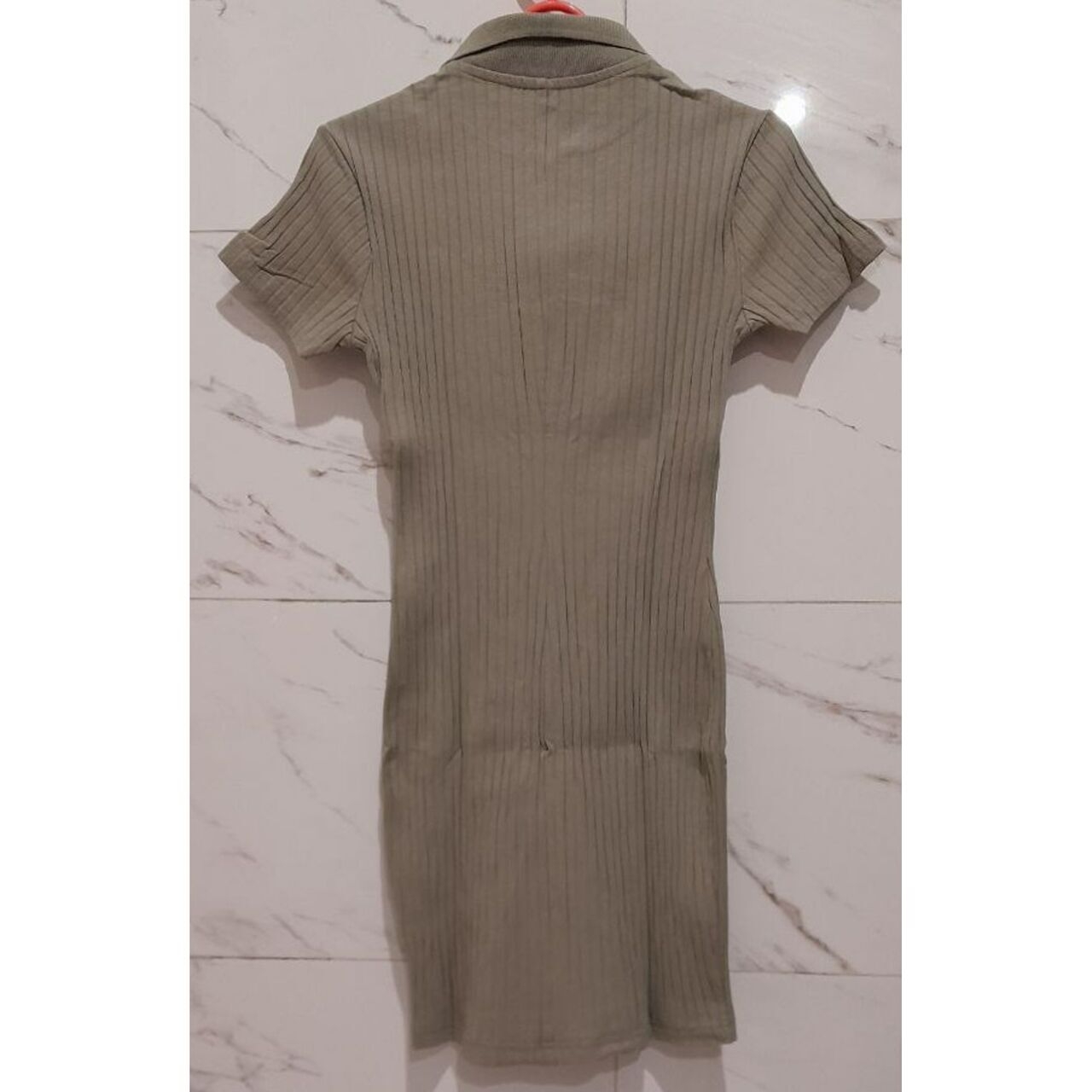 H&m Sage Green Knit Mini Dress