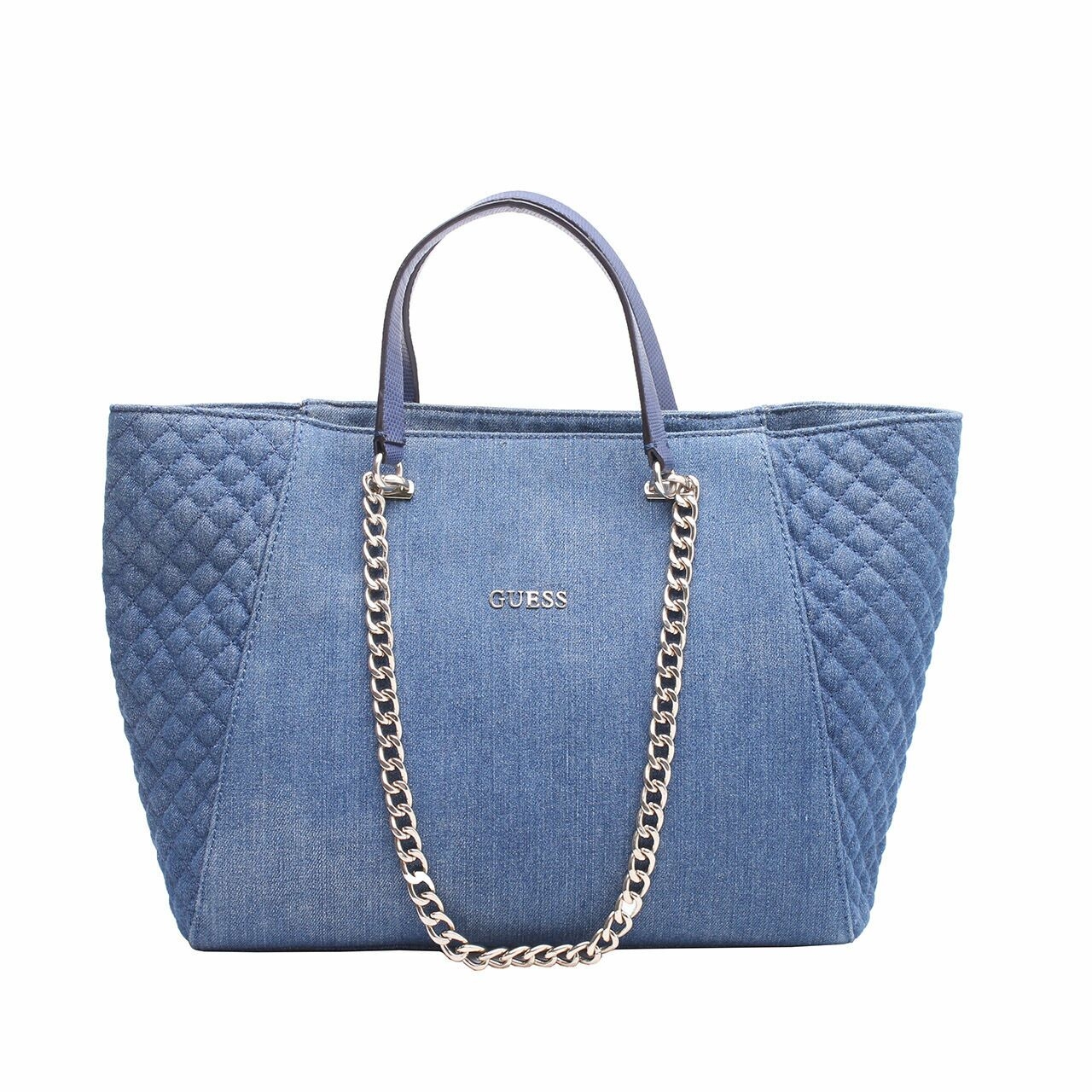 Guess Blue Denim Shoulder Bag