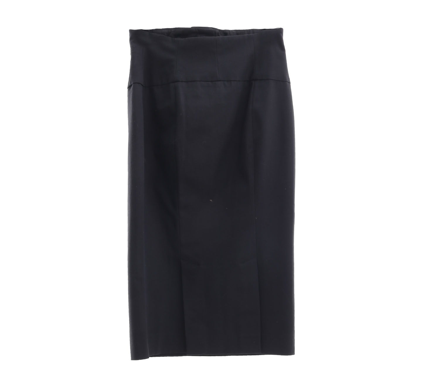 Topshop Black Slit Midi Skirt