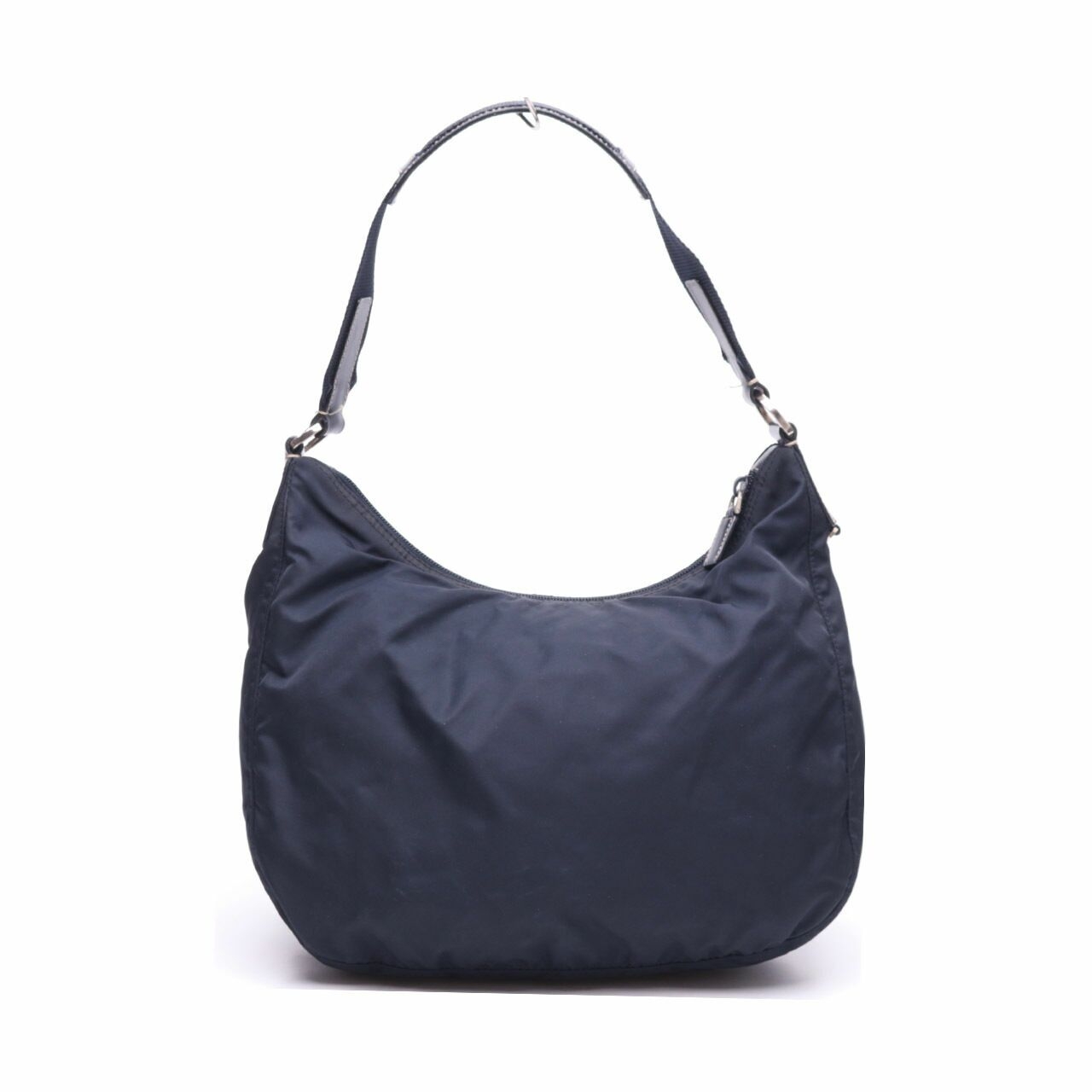 Prada Navy Nylon Shoulder Bag