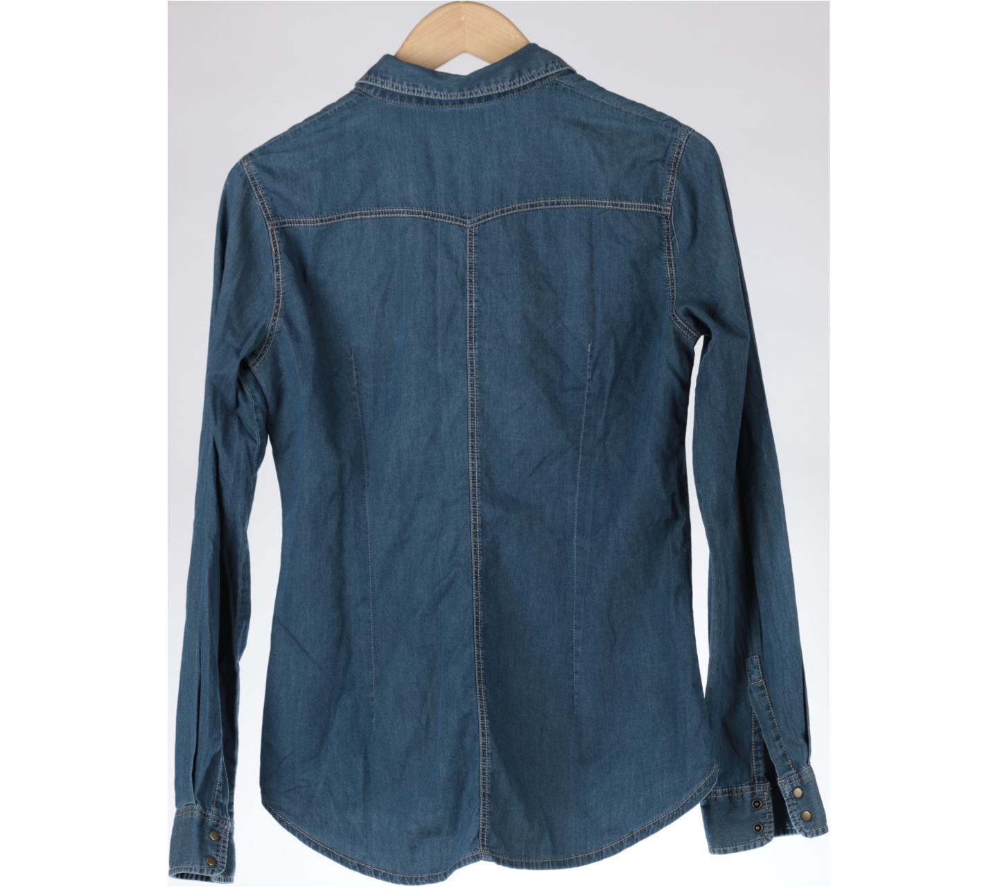 Stradivarius Blue Denim Shirt