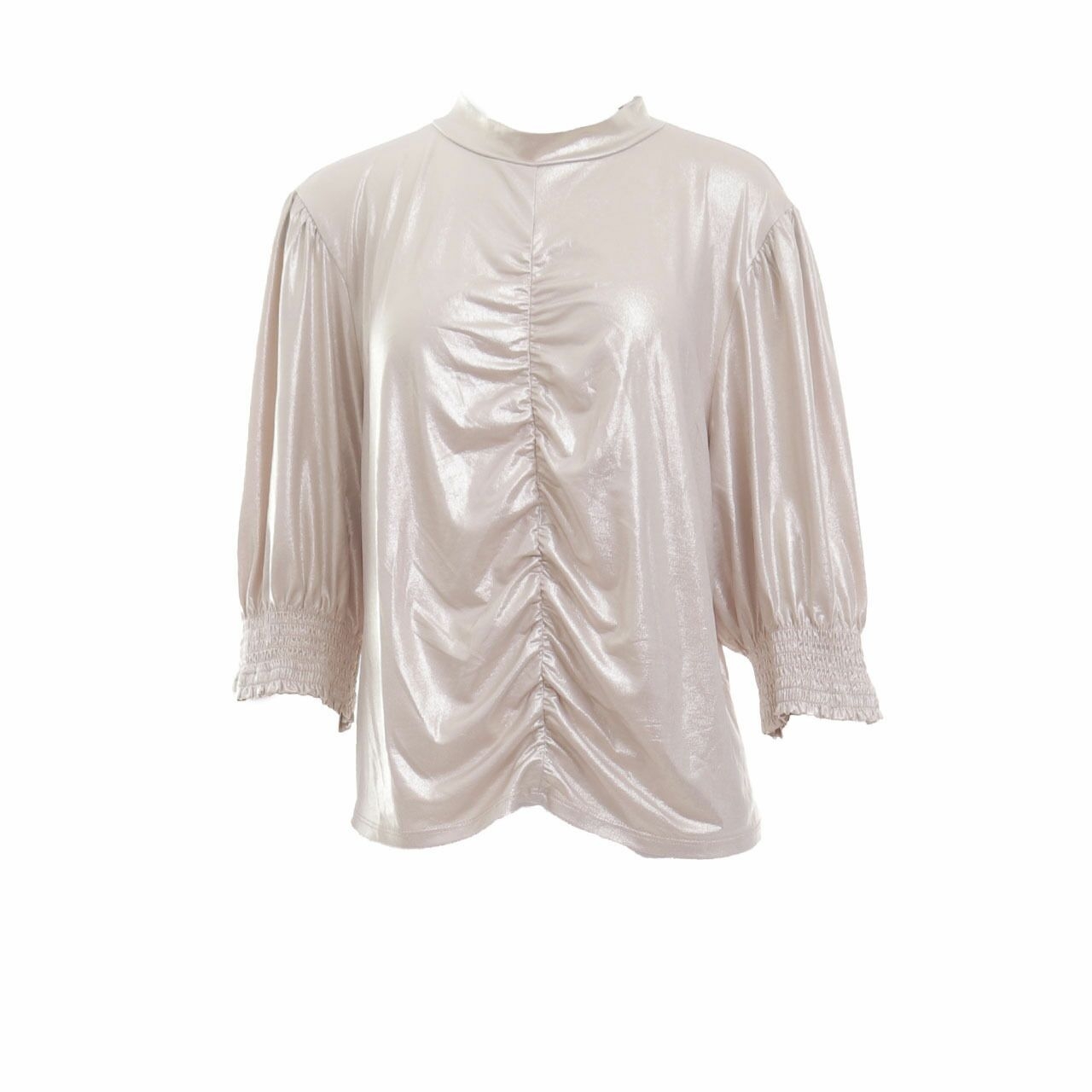 Dorothy Perkins Nude Metallic  Blouse