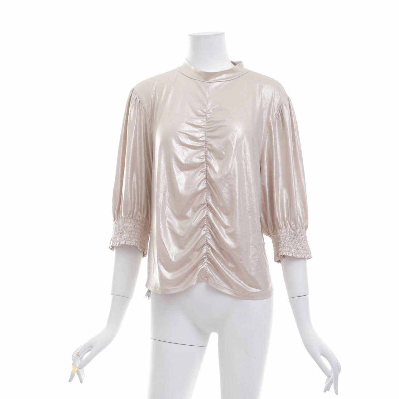 Dorothy Perkins Nude Metallic  Blouse