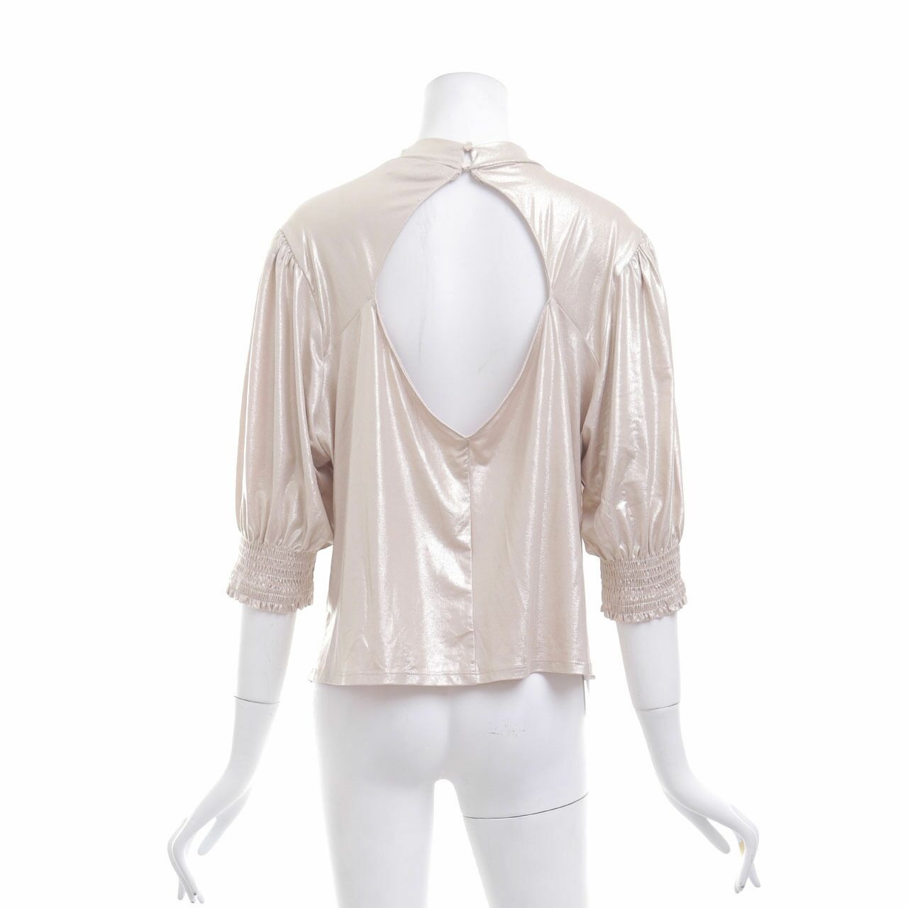 Dorothy Perkins Nude Metallic  Blouse