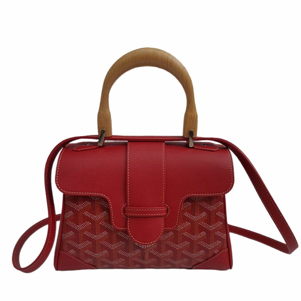 Goyard Mini Saigon Red Satchel