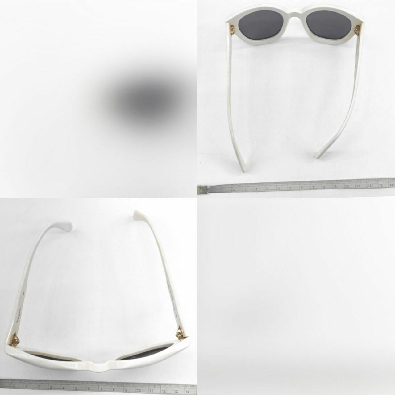 Chanel White Vintage Sunglasses