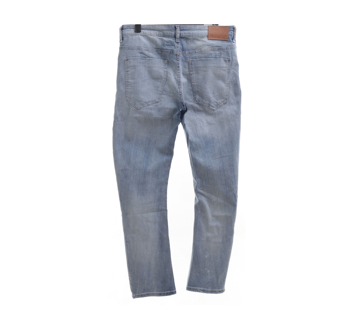 Zara Blue Washed Denim Long Pants