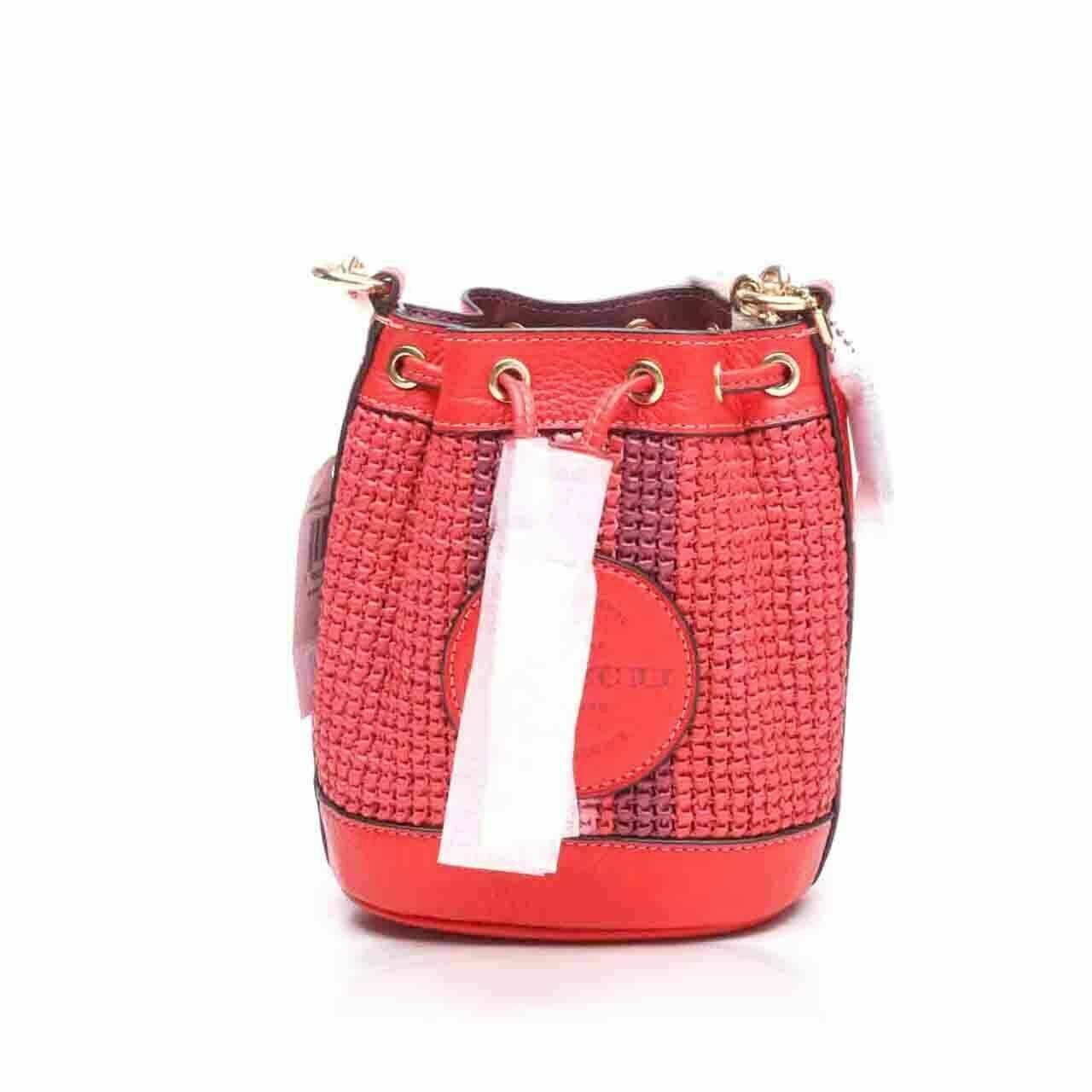 Coach C9955 Mini Dempsey Bucket Miami Red Sling Bag