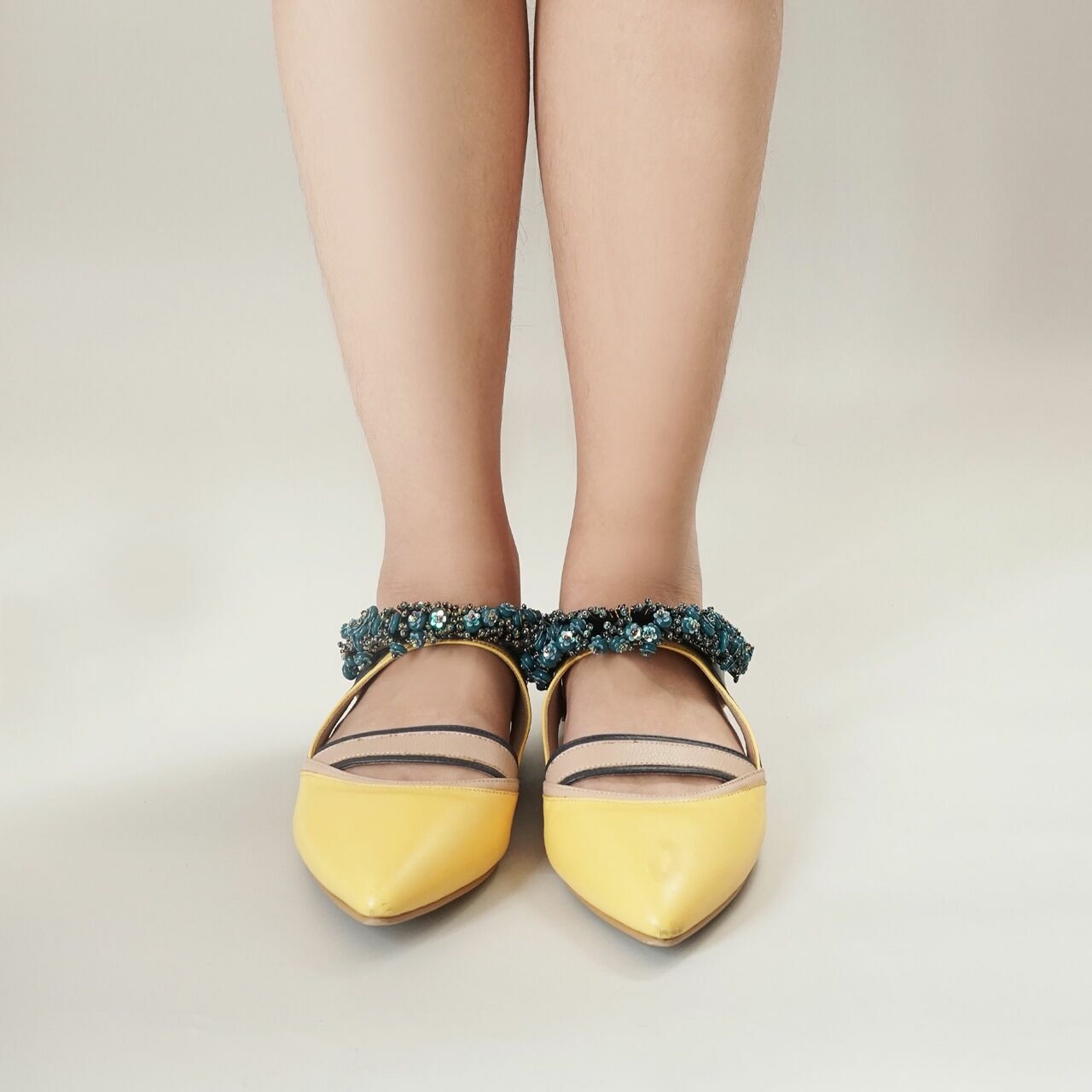 Pvra Yellow Athela Flats [40]