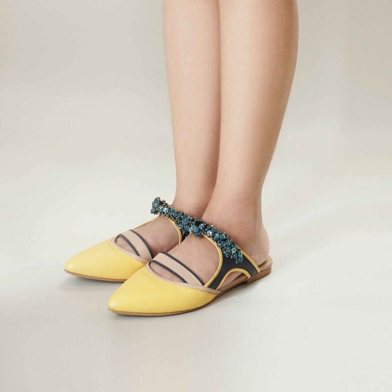 Pvra Yellow Athela Flats [40]