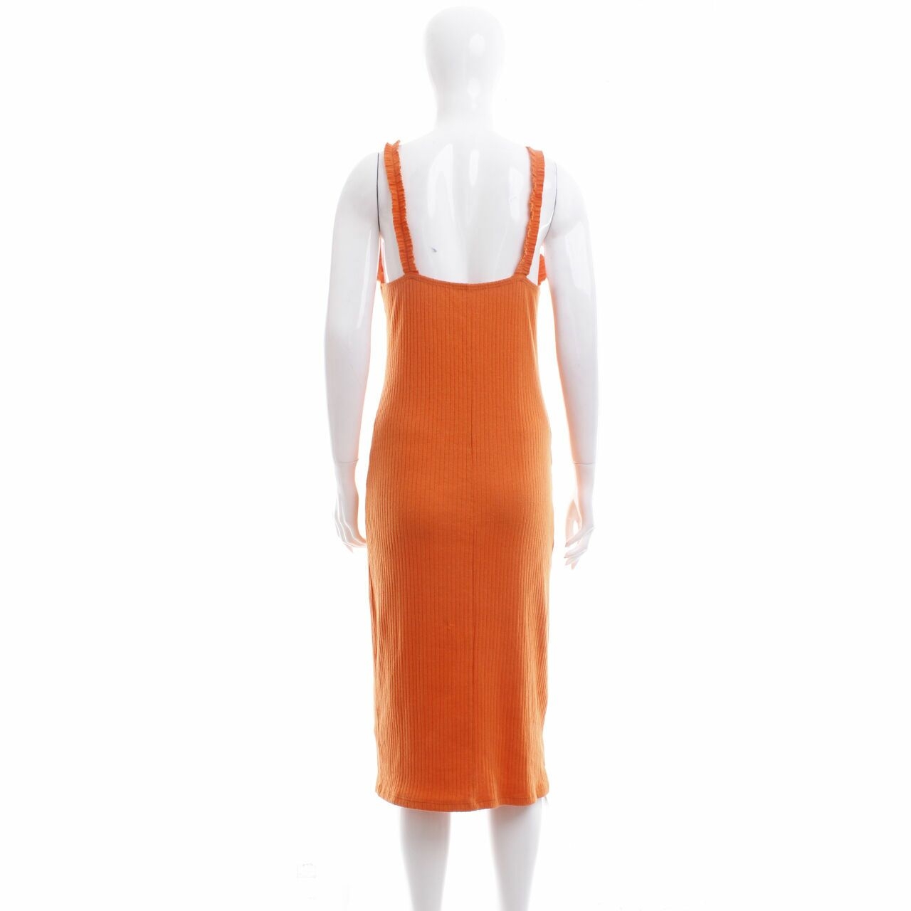 Zara Orange Midi Dress