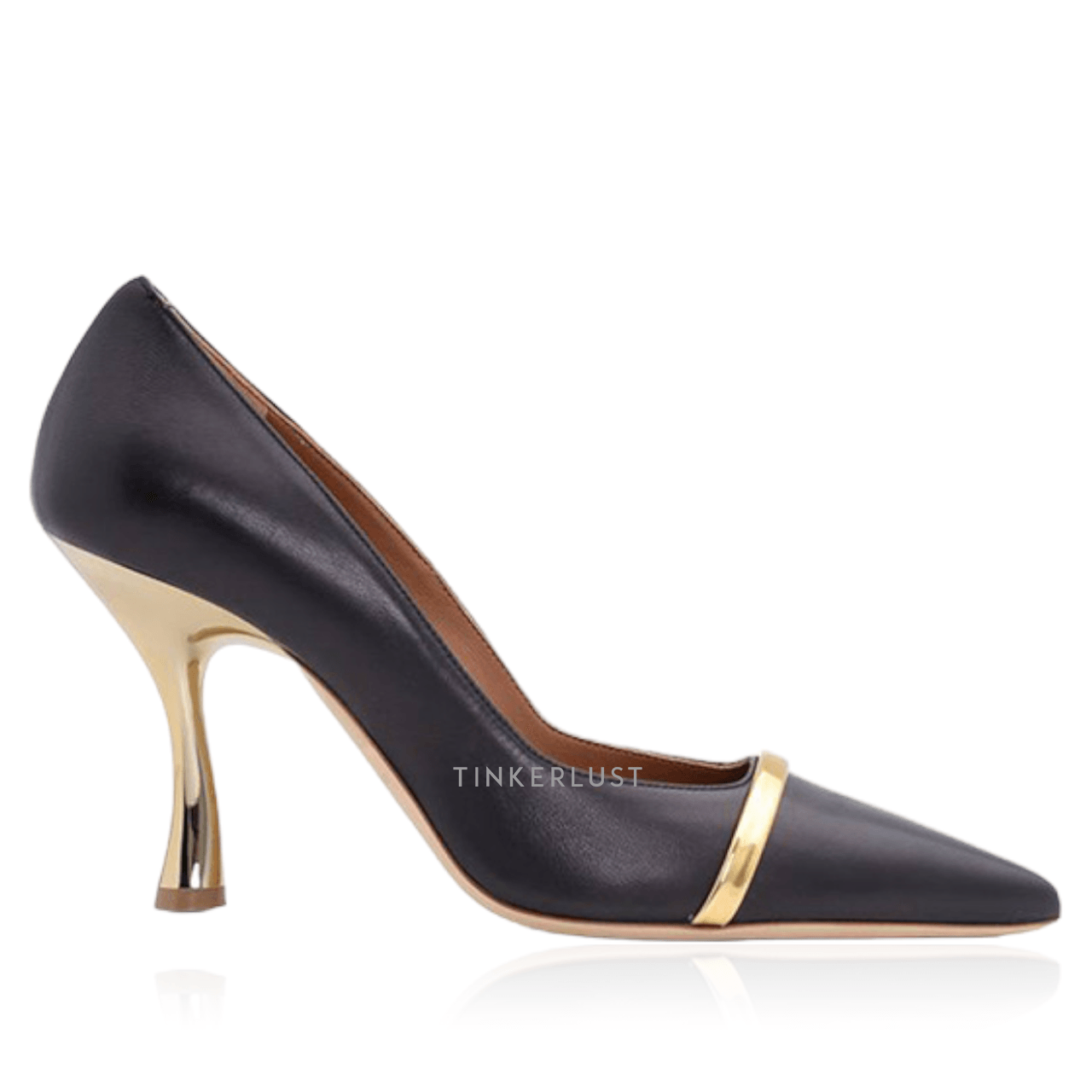 Malone Souliers Karlie Pumps 90mm in Black/Gold Heels	