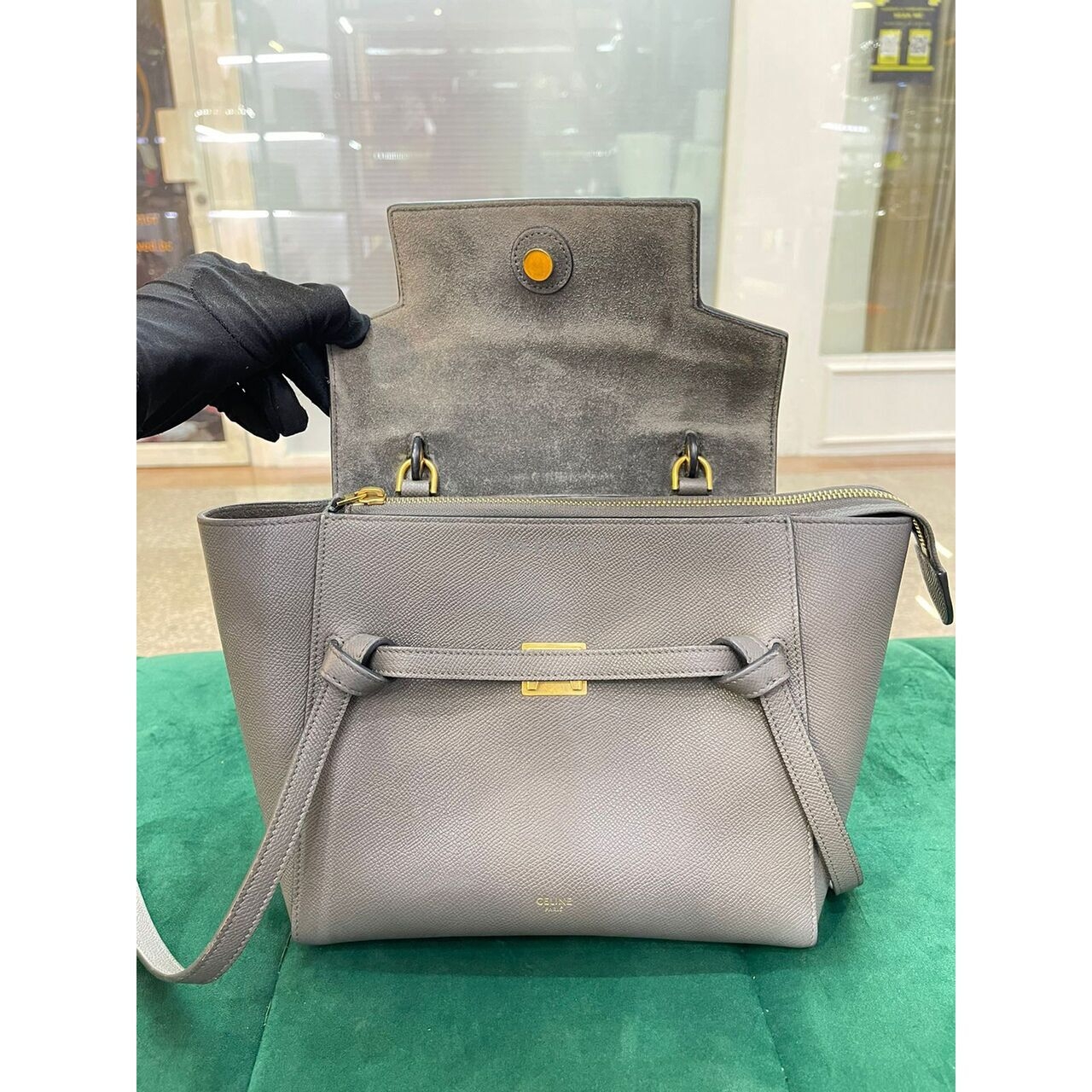 Celine Micro Beltbag Grey GHW 2019 Satchel Bag