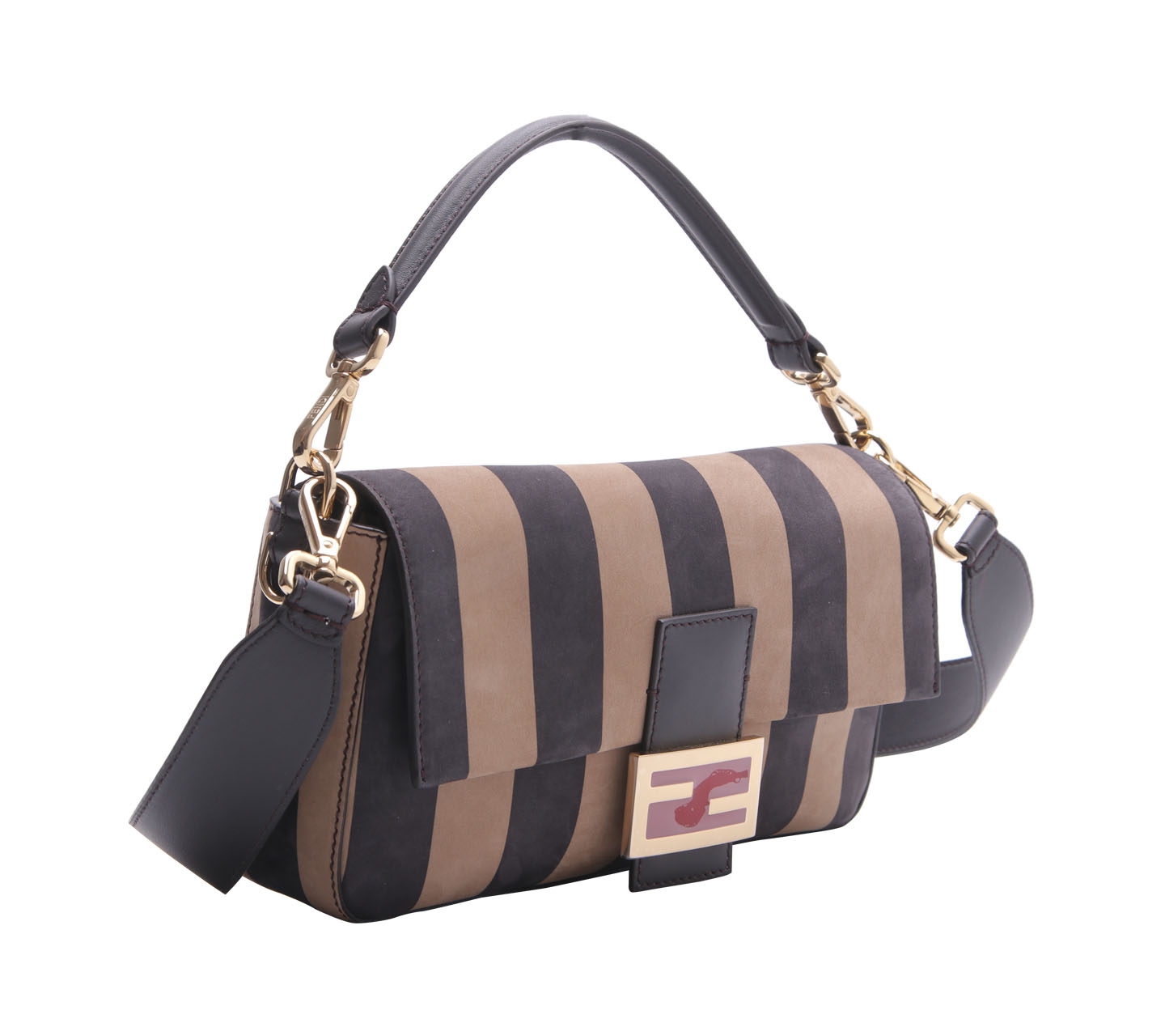 Fendi Black & Brown Sling Bag