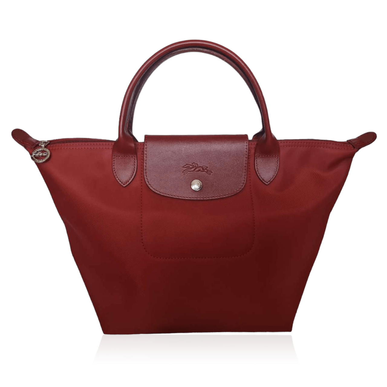 Longchamp Red Le Pliage Tote