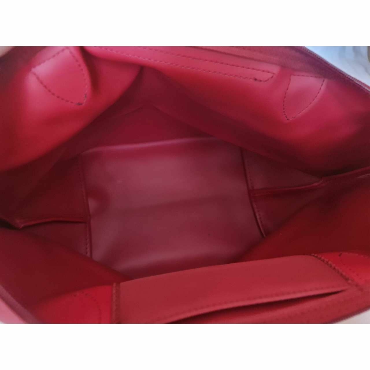 Longchamp Red Le Pliage Tote