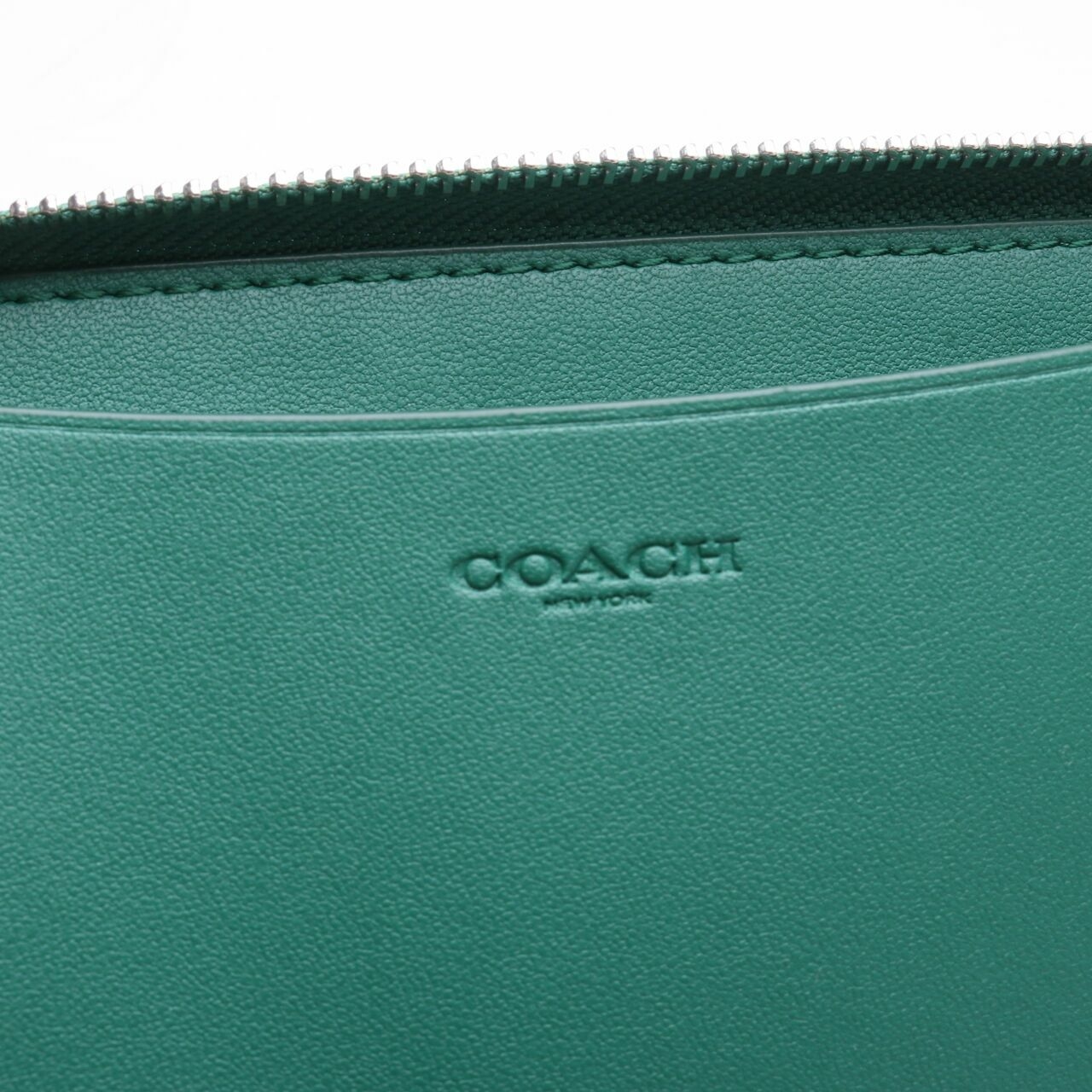 Coach C9073 Signature Dempsey Green Large Phone Wristlet Wallet 