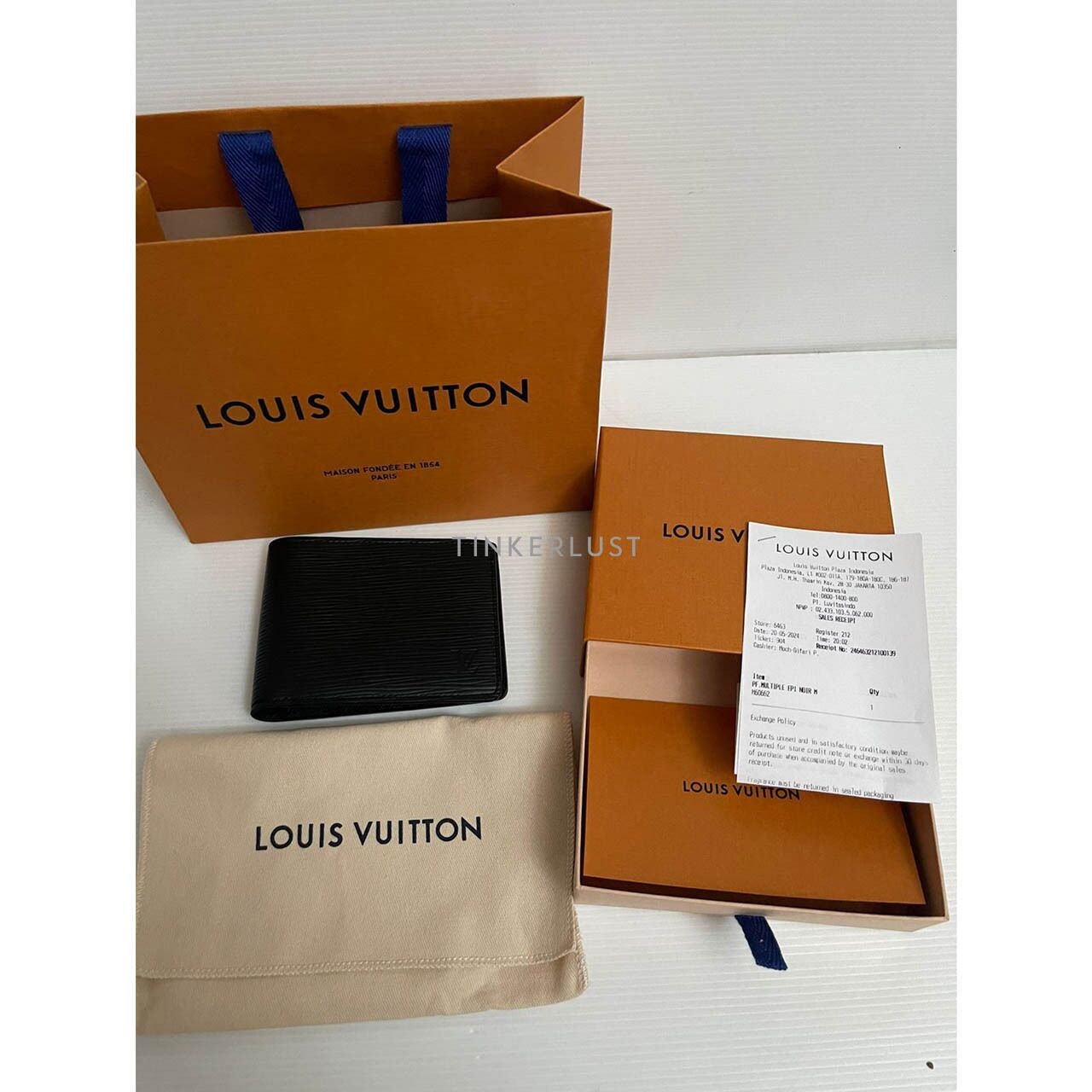 Louis Vuitton Epi Noir Men Wallet