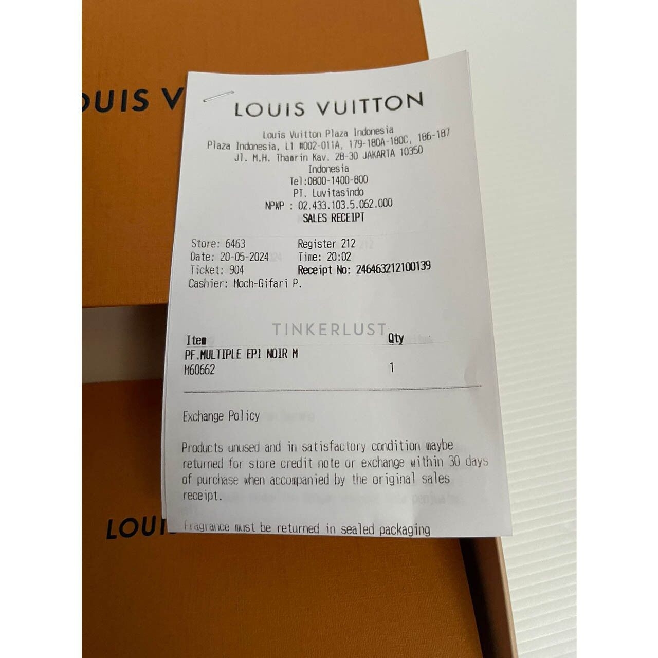 Louis Vuitton Epi Noir Men Wallet