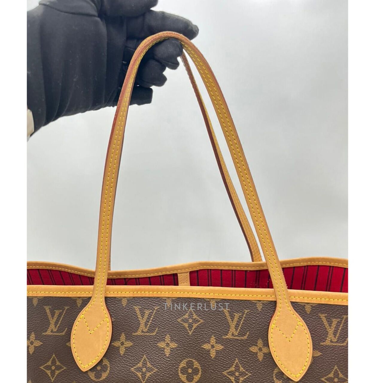 Louis Vuitton Neverfull Monogram MM Cerise Chip Tote Bag