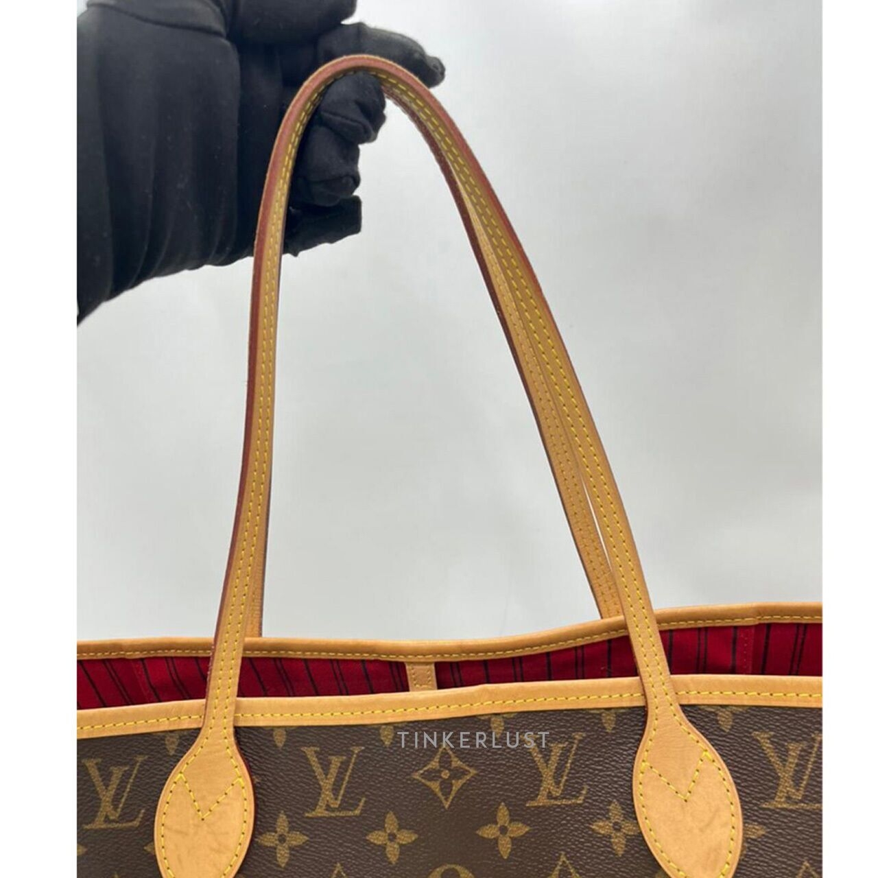 Louis Vuitton Neverfull Monogram MM Cerise Chip Tote Bag