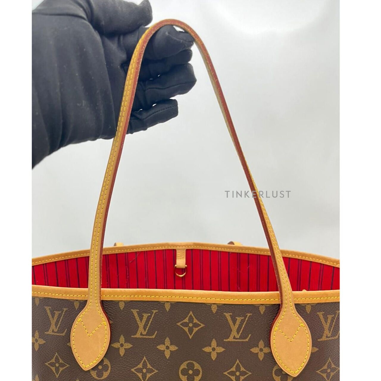 Louis Vuitton Neverfull Monogram MM Cerise Chip Tote Bag