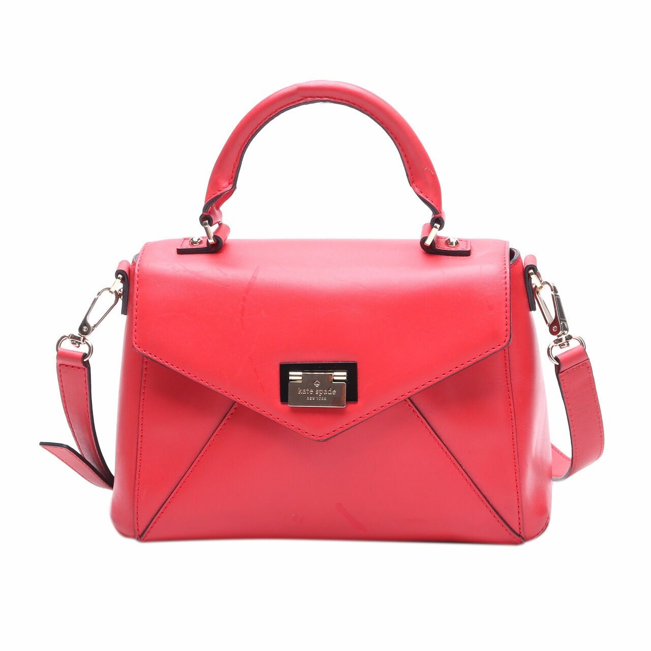 Kate Spade Red Leather Satchel