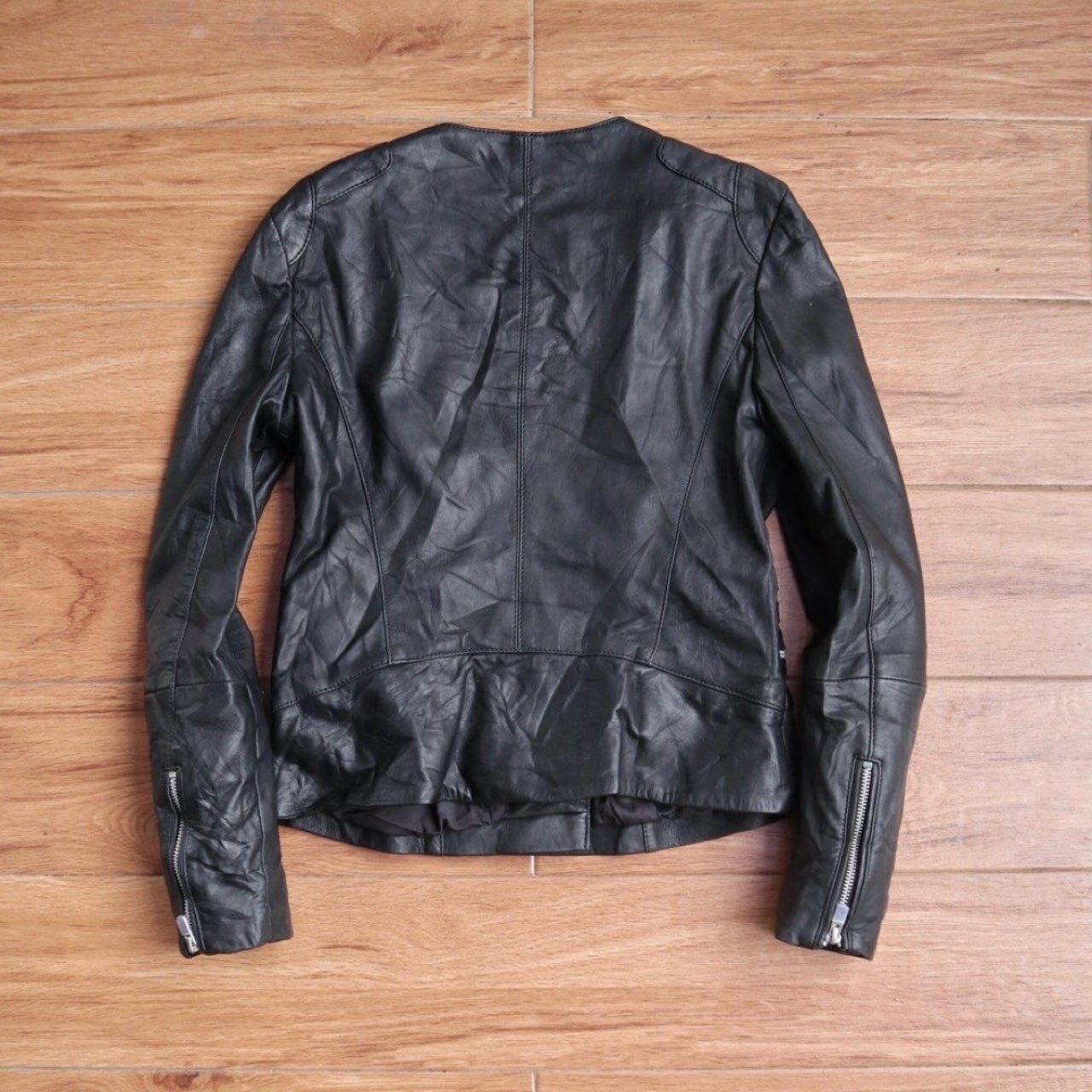 Mango Black  Leather Jacket