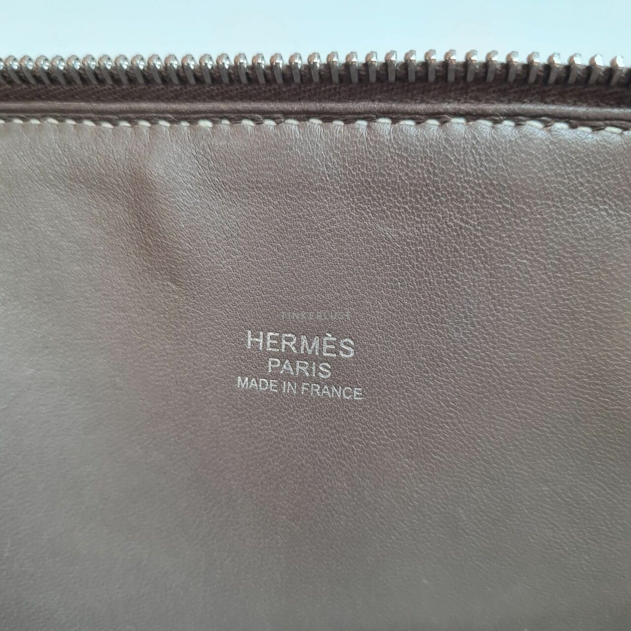 Hermes Bolide 31 Etoupe Clemence PHW #T Satchel